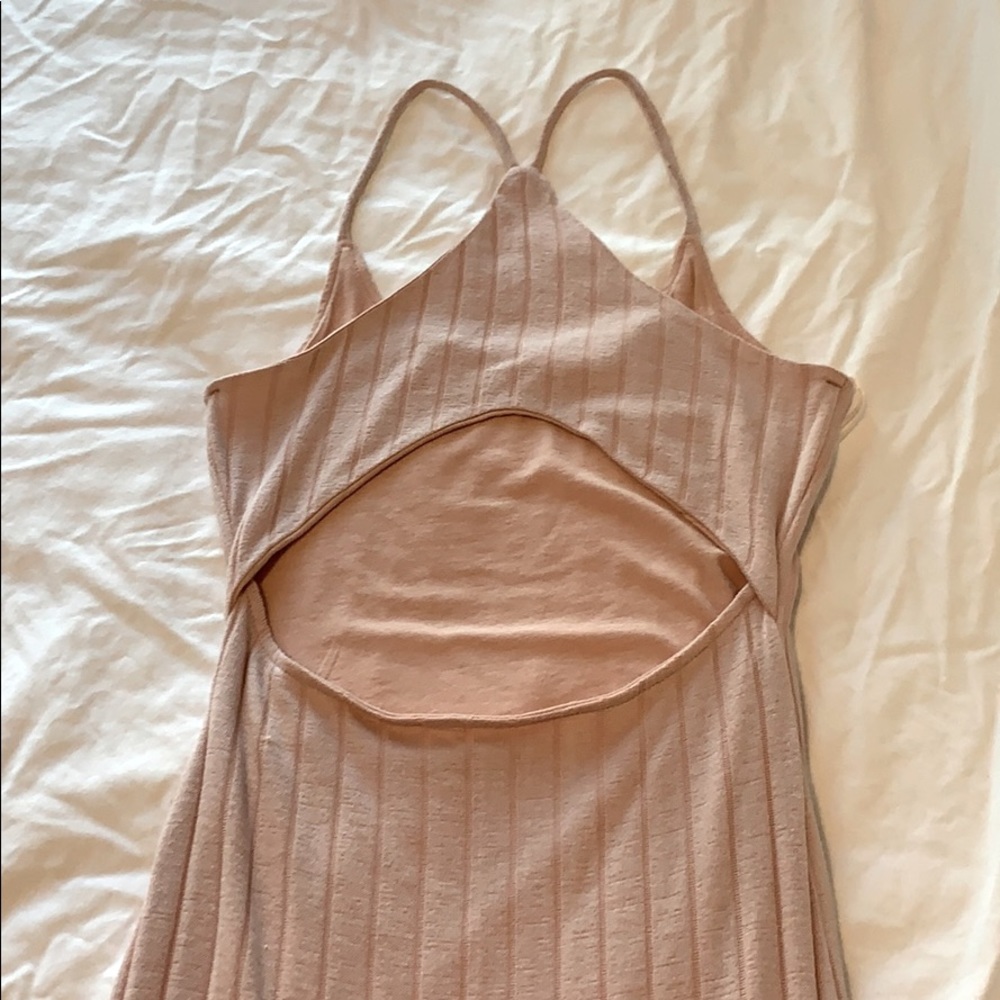 Flirty blush dress